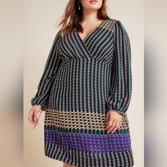 Anthropologie Dresses & Skirts - Maeve Anthropologie Gianna Tunic Long Sleeve Dress Women Plus Size 18W 70s Retro